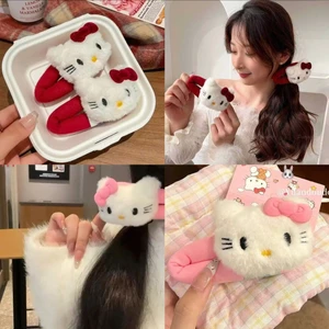 Kẹp tóc mèo kitty kẹp lông mềm mịn size to dễ thương phong cách Hàn