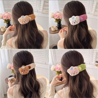 Kẹp Tóc Gấu Bông Teddy Mềm Mại Dễ Thương Màu Sắc Pastel Kẹo Ngọt Cho Bạn Gái