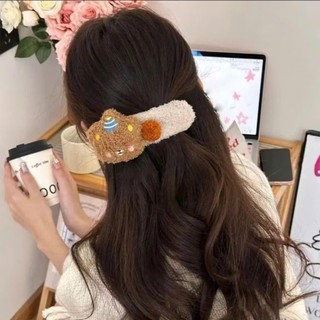 Kẹp Tóc Gấu Bông Teddy Mềm Mại Dễ Thương Màu Sắc Pastel Kẹo Ngọt Cho Bạn Gái
