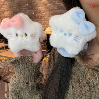 💚 𝑭𝑹𝑬𝑬𝑺𝑯𝑰𝑷 💚 Dây Cột Tóc Phối Lông Mềm Mại Cỡ Lớn Thời Trang Hàn Quốc