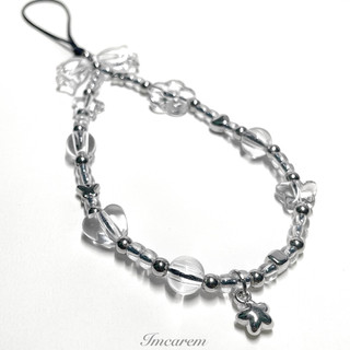 Dây Treo Điện Thoại Trong Suốt Phong Cách Y2K-Móc Khoá Phụ Kiện Điện Thoại Máy Ảnh Handmade by Carem