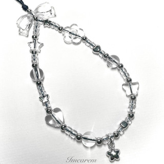 Dây Treo Điện Thoại Trong Suốt Phong Cách Y2K-Móc Khoá Phụ Kiện Điện Thoại Máy Ảnh Handmade by Carem