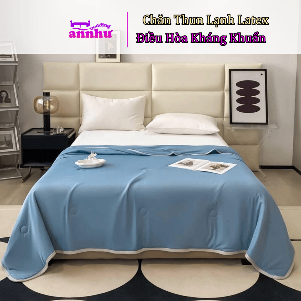 Chăn Thun Lạnh Điều Hòa Mát Mềm Mượt Thoáng Khí Kích thước  2mx2m3 An Như Bedding