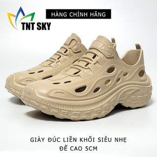 Giày Nam Đúc Liền Khối Siêu Nhẹ, Đế Cao 5cm - Hàng Chính Hãng Hù Kiệt - K3383