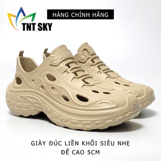 Giày Nam Đúc Liền Khối Siêu Nhẹ, Đế Cao 5cm - Hàng Chính Hãng Hù Kiệt - K3383