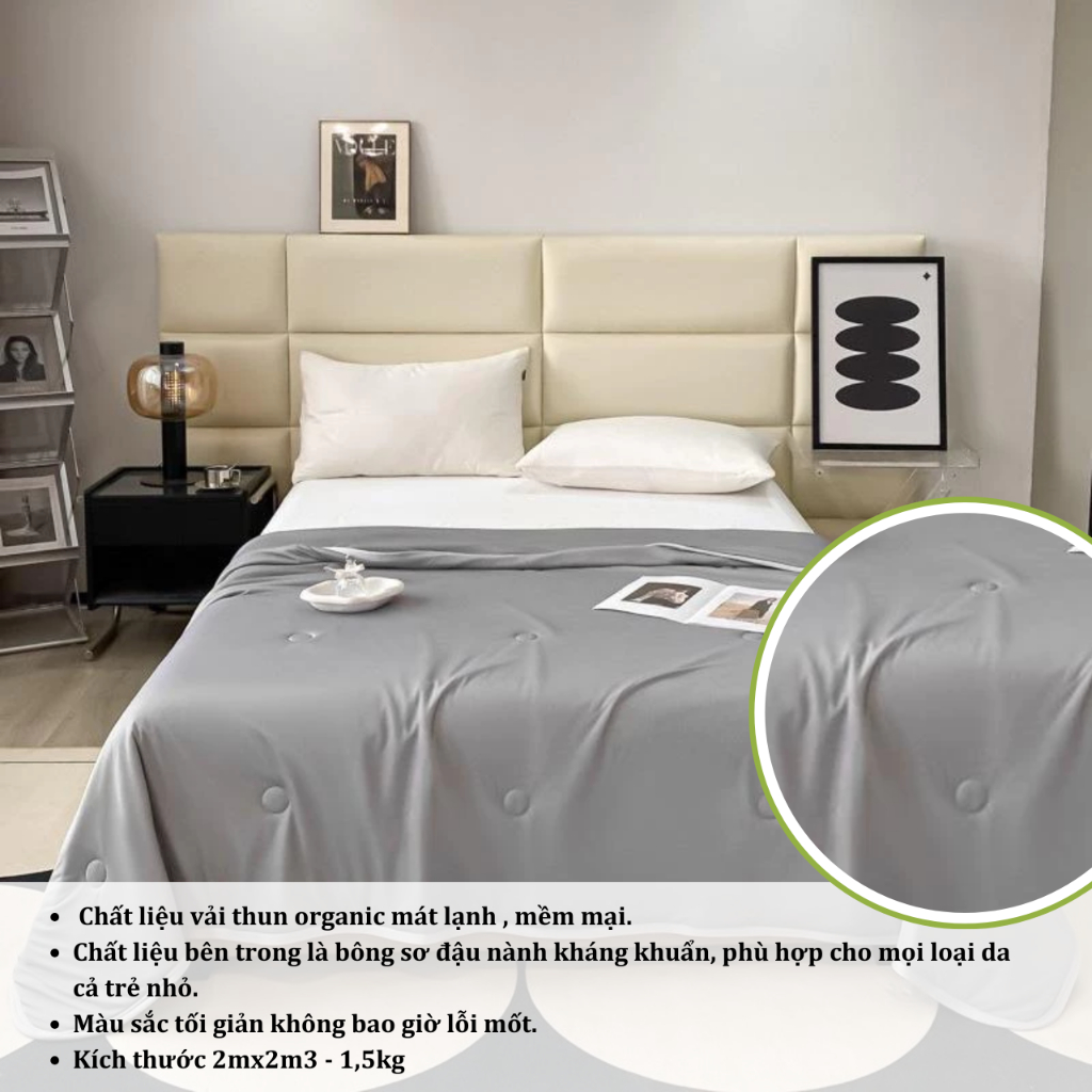 Chăn Thun Lạnh Điều Hòa Mát Mềm Mượt Thoáng Khí Kích thước  2mx2m3 An Như Bedding