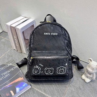 ( Quai To Nhung )  Mèo PuPPy đi học nam nữ thời trang size 40 vừa A4 laptop chất da đẹp đi chơi du lịch tiện dụng BL06