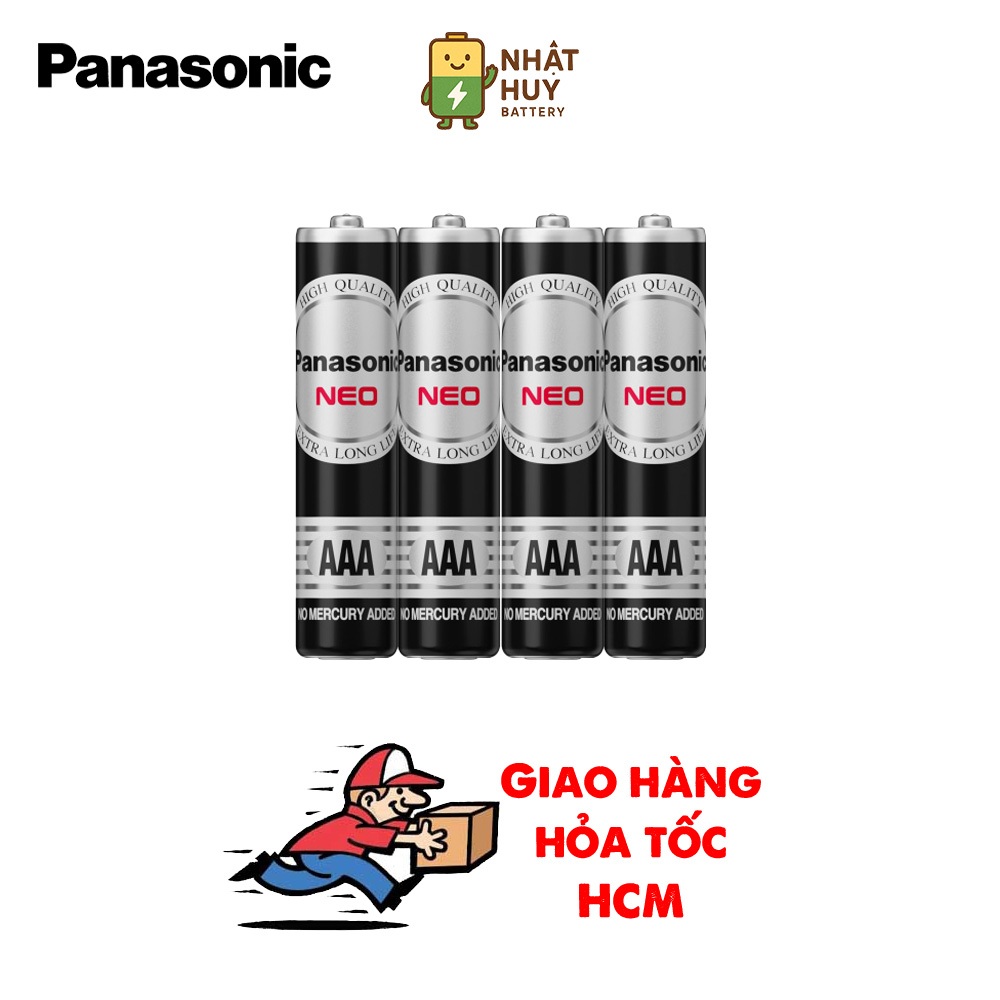 Pin Đũa AAA PANASONIC Kẽm Carbon (R03NT) Siêu Bền, Không Chảy Nước ...