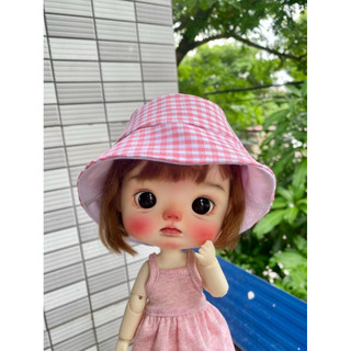 Mũ tròn caro size dian mập,blythe( màu inbox )
