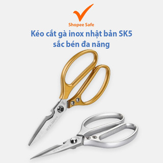 Kéo cắt gà inox nhật bản SK5 sắc bén đa năng dùng trong nhà bếp tiện lợi