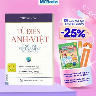 Sách - Từ Điển Anh - Việt Bìa Mềm - Trắng