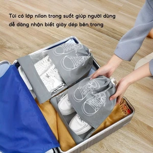 Túi chống bụi giày dép chống thấm nước tiện dụng khi mang đi du lịch đi tập gym Túi đựng giày Đồ gia dụng tiện ích T25