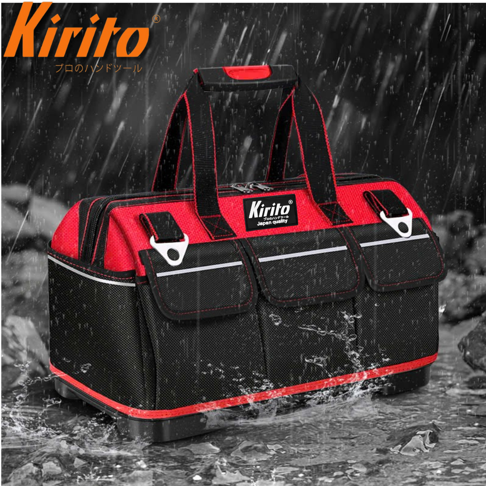 Túi Đồ Nghề Kirito nắp vuông 17in 20in – Túi Đựng Dụng Cụ Cho Thợ Cơ Khí, Thợ Điện, Thợ Xây