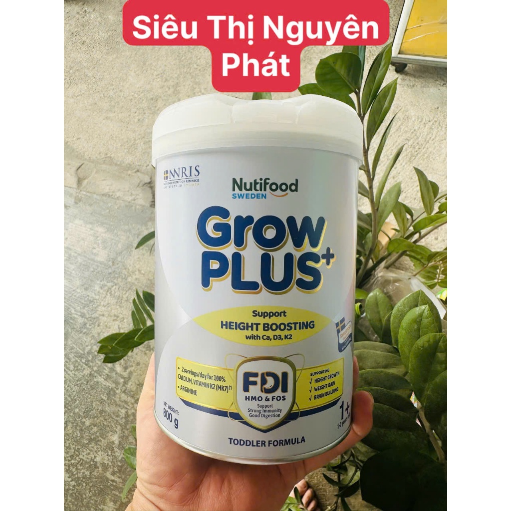 [Nutifook] Sữa công thức Nutifood Sweden GrowPLUS +(Grow bạc) 800g ...
