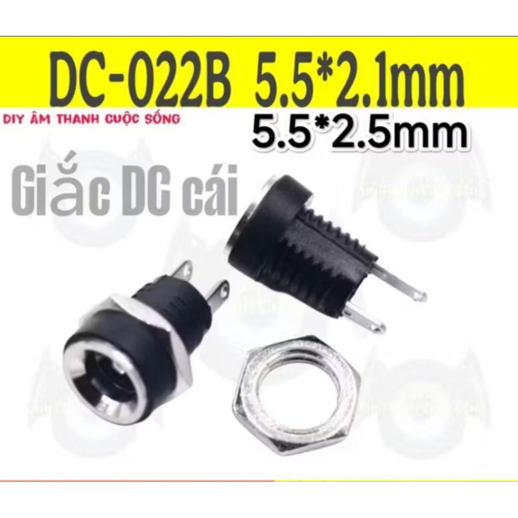 (5 Cái) DC-022B Giắc nguồn DC chân nguồn Jack DC cái Diy | Shopee Việt Nam