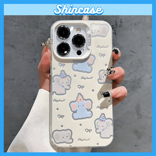 Ốp Lưng iPhone Voi Con IMD Cứng Trắng, Chống Sốc, Bảo Vệ Camera - iP 6/7/8/Plus/X/XS/XR/11/12/13/14/15/16/17/Pro/Max/Air