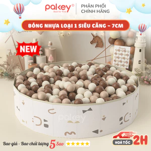Bóng LOẠI 1 Siêu Căng Mềm Làm Bể Bóng, Khu Vui Chơi Cho Bé, Combo 100 Bóng Nhựa Nguyên Sinh 7cm An Toàn Cho Bé
