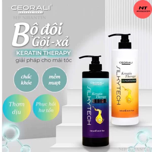 Cặp dầu gội Keratin silkytech tinh chất B5 giảm rụng gãy tóc
