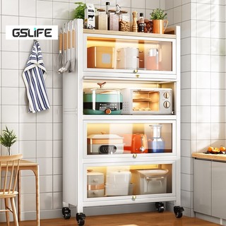 Gslife Kệ Đa Chức Năng 3-6 Tầng - Phù Hợp Bếp & Phòng Khách ưu Trữ Nồi, Chảo & Lò Vi Sóng
