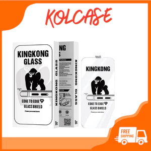 Kính Cường Lực Full Màn KINGKONG KK-67 Phủ Nano Siêu Mượt, Có Bảo Vệ Màng Loa Iphone 11 12 13 14 15 16 17
