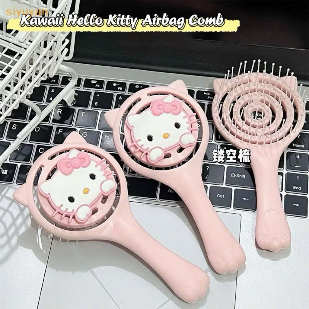 Lược mini cầm tay hello kitty lược gỡ rối tiện lợi