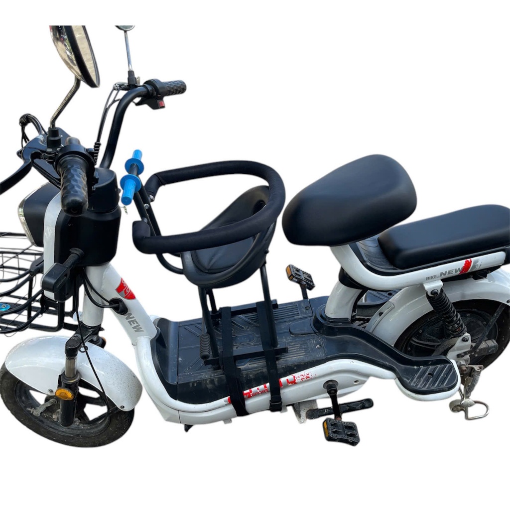 Ghế ngồi xe đạp điện , xe máy điện có dây ràng xe an toàn cho bé