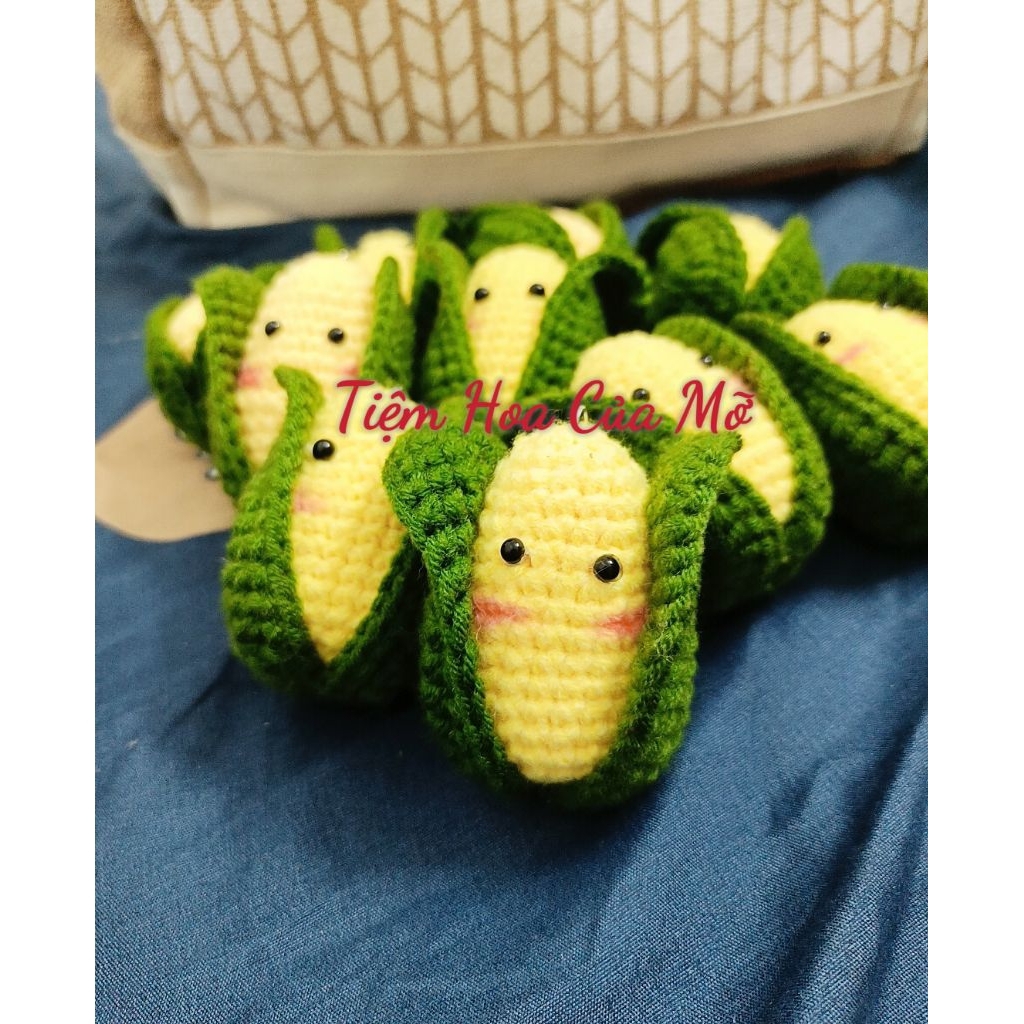 Móc Khoá Bắp Ngô Xinh Xắn , Móc Khoá Len Handmade
