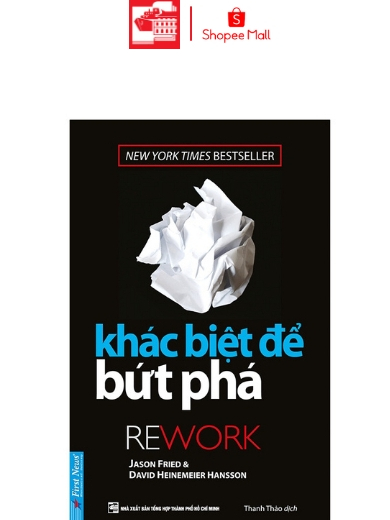 Sách Khác biệt để bứt phá - rework | Shopee Việt Nam