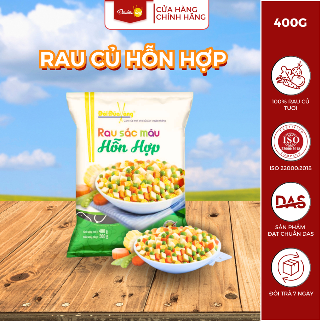 Rau Củ Hỗn Hợp Sắc Màu Đôi Đũa Vàng Rang Cơm Giữ Nguyên Độ Tươi Giòn ...