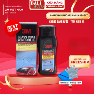 [Chính hãng] Dung dịch chống bám nước kính xe 3M™ Glass Coat Windshield 3M 08889 LT 200ml