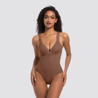 THEKIM Shapewear Áo 2 dây bodysuit định hình có khóa kéo ngực ( không mút ) , áo gen định hình tạo thắt eo SW355