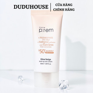 Kem Chống Nắng Vật Lý Make Prem UV Sun Cream Make P:rem SPF 50+ PA++++ Kiềm Dầu 50ml Duduhouse