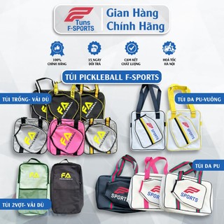 (Chính Hãng) Túi đựng vợt Pickleball F-sports da PU, Túi vải dù, túi thể thao thời trang bền đẹp, chống bụi, dễ vệ sinh