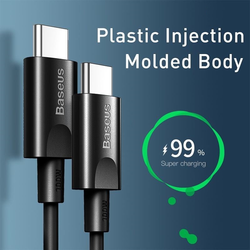 Cáp sạc nhanh, siêu bền Baseus Xiaobai Series Type-C 100W (20V/5A,Type C Quick Charging & Sync Data TPE Cable)