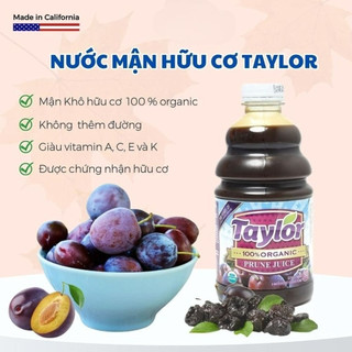 Nước ép mận Taylor 946ml Naturally/ Organic Prune Juice