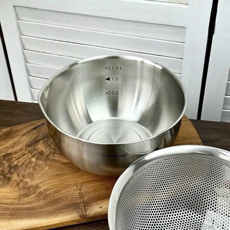 BỘ TÔ RỔ CHOCKMEN INOX 18/10 SIZE 20/22/24CM