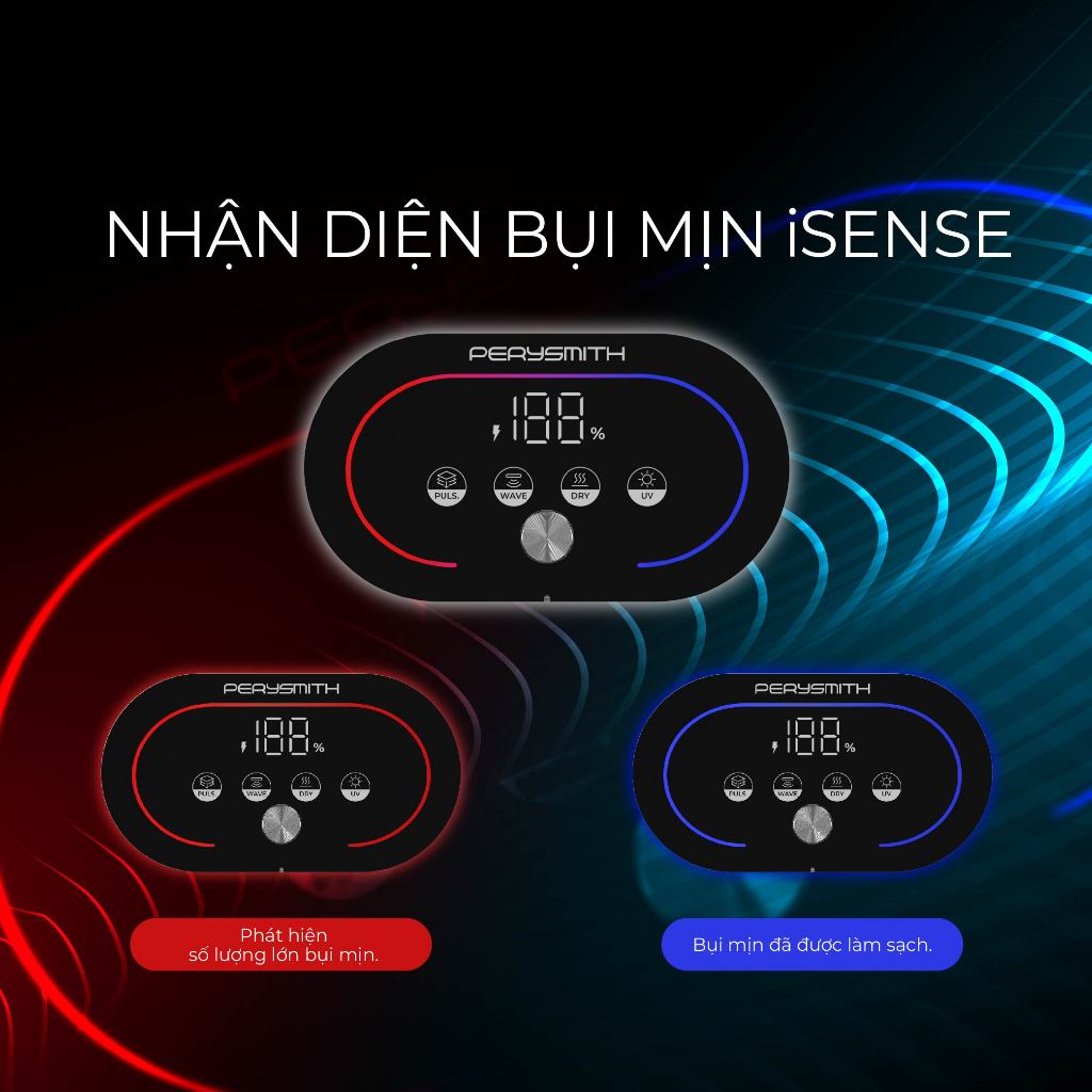 Máy Hút Bụi Giường Nệm PerySmith V30Pro Công Suất Lớn, UV Khử Khuẩn, Diệt Mạt Bụi, Lọc Hepa | BigBuy360 - bigbuy360.vn