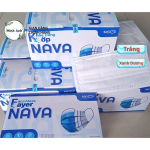 1 thùng 50 hộp - Khẩu trang y tế 4 lớp NAVA chính hãng tốt bền rẻ