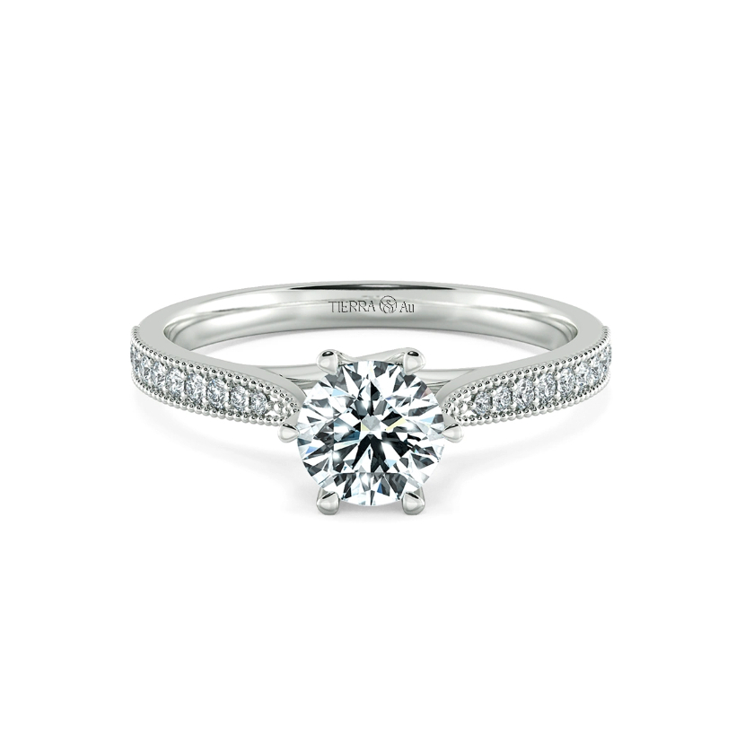 [CHAT TRƯỚC KHI ĐẶT] Nhẫn Cầu Hôn Tierra NCH1418 Vàng 14K 18K ĐínhTấm CZ Lấp Lánh, Nhẫn Hẹn Ước, Khắc Tên Miễn Phí
