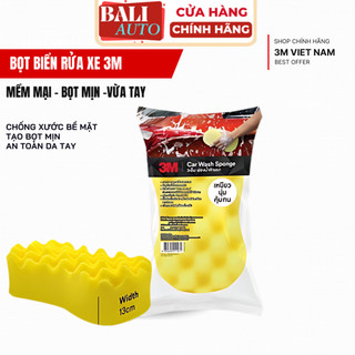 [Chính hãng ] Miếng mút bọt biển rửa xe 3M™ Car Wash Sponge bọt mịn, bền- cầm chắc tay