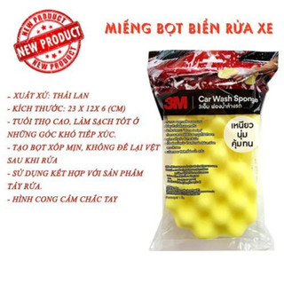 [Chính hãng ] Miếng mút bọt biển rửa xe 3M™ Car Wash Sponge bọt mịn, bền- cầm chắc tay