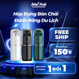 Hộp đựng bàn chải đánh răng du lịch đa năng 5 trong 1 kèm bình chiết, cốc, lược, gương tiện lợi
