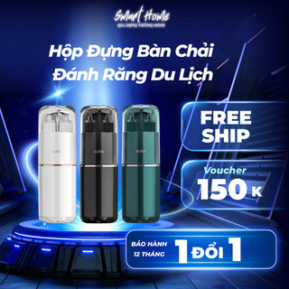 Hộp đựng bàn chải đánh răng du lịch đa năng 5 trong 1 kèm bình chiết, cốc, lược, gương tiện lợi