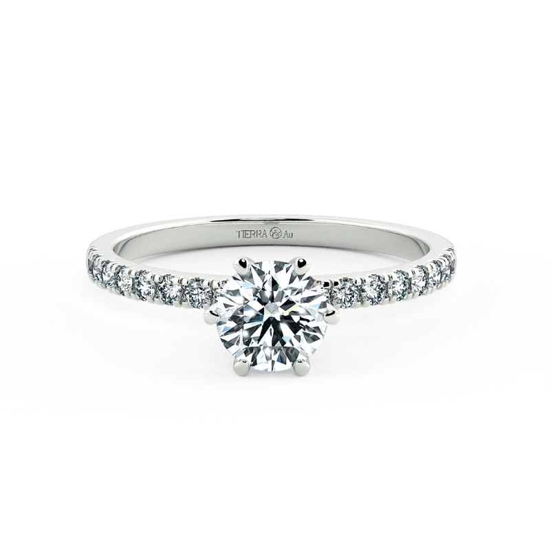 [CHAT TRƯỚC KHI ĐẶT] Nhẫn Cầu Hôn Tierra Modest Love NCH1203 Vàng 14K 18K, Tấm CZ, Nhẫn Hẹn Ước, Khắc Tên Miễn Phí