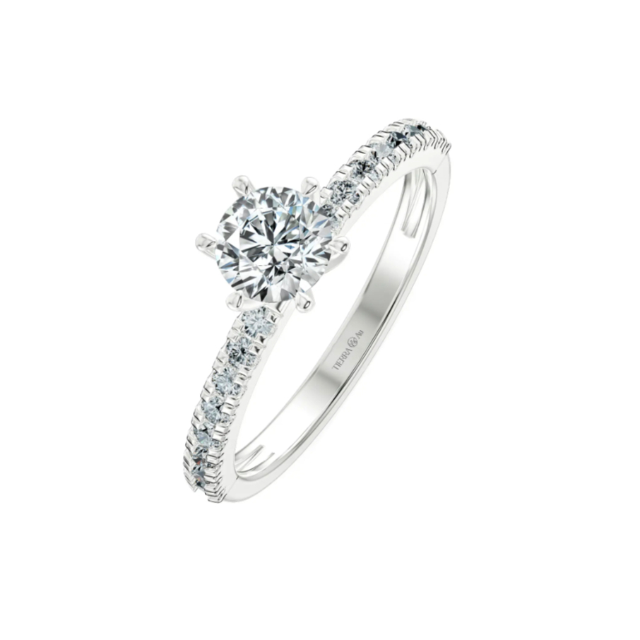 [CHAT TRƯỚC KHI ĐẶT] Nhẫn Cầu Hôn Tierra Modest Love NCH1203 Vàng 14K 18K, Tấm CZ, Nhẫn Hẹn Ước, Khắc Tên Miễn Phí