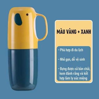 HỘP DU LỊCH ĐỰNG BÀN CHẢI ĐÁNH RĂNG- KEM & KHĂN – CHẤT LIỆU AN TOÀN- CHỐNG ẨM MỐC