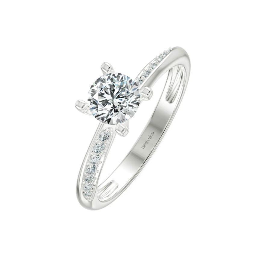 [CHAT TRƯỚC KHI ĐẶT] Nhẫn Cầu Hôn Tierra Phoebe NCH1416 Vàng 14K 18K Đính Tấm CZ Thiết Kế Tinh Xảo, Nhẫn Hẹn Ước