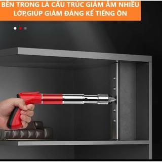 Máy Bắn Đinh ( S4 ) combo tặng kèm 50 Đinh ren và 50 Đinh nấm