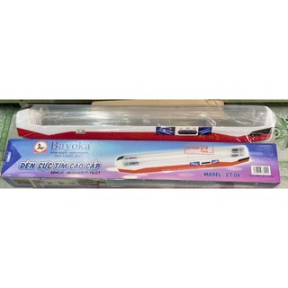 Đèn cực tím 6  tấc chiếu tia  UV Bayoka, đèn cực tím khử khuẩn 60cm treo tường và di động.