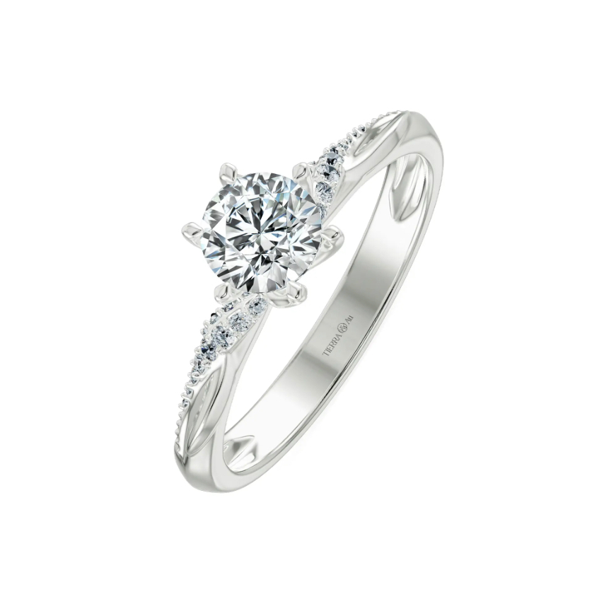 [CHAT TRƯỚC KHI ĐẶT] Nhẫn Cầu Hôn Tierra Aphrodite’s Blessing NCH1022 Vàng 14K 18K Tấm CZ Lấy Cảm Hứng Từ Chiếc Váy Cưới